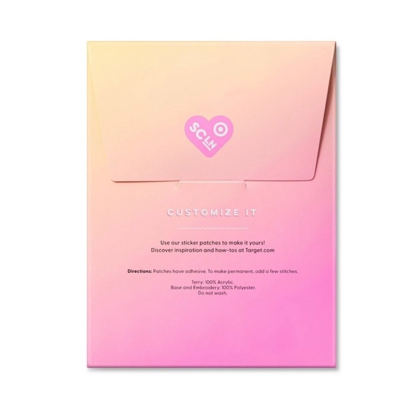 Stoney Clover Lane x Target Glitter Heart Patch Pink and Gold - Picture 3 of 5